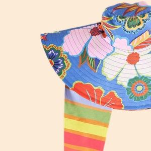 NWT FARM Rio Blooming Garden Orange Hat